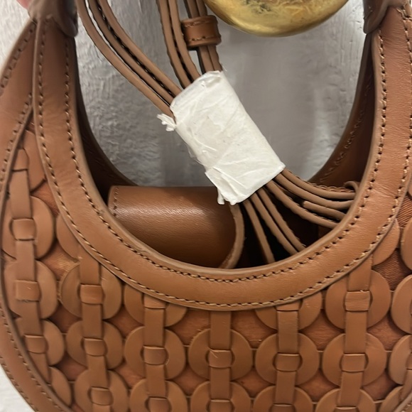 Anthropologie Small Woven Crescent Bag - Picture 2 of 4